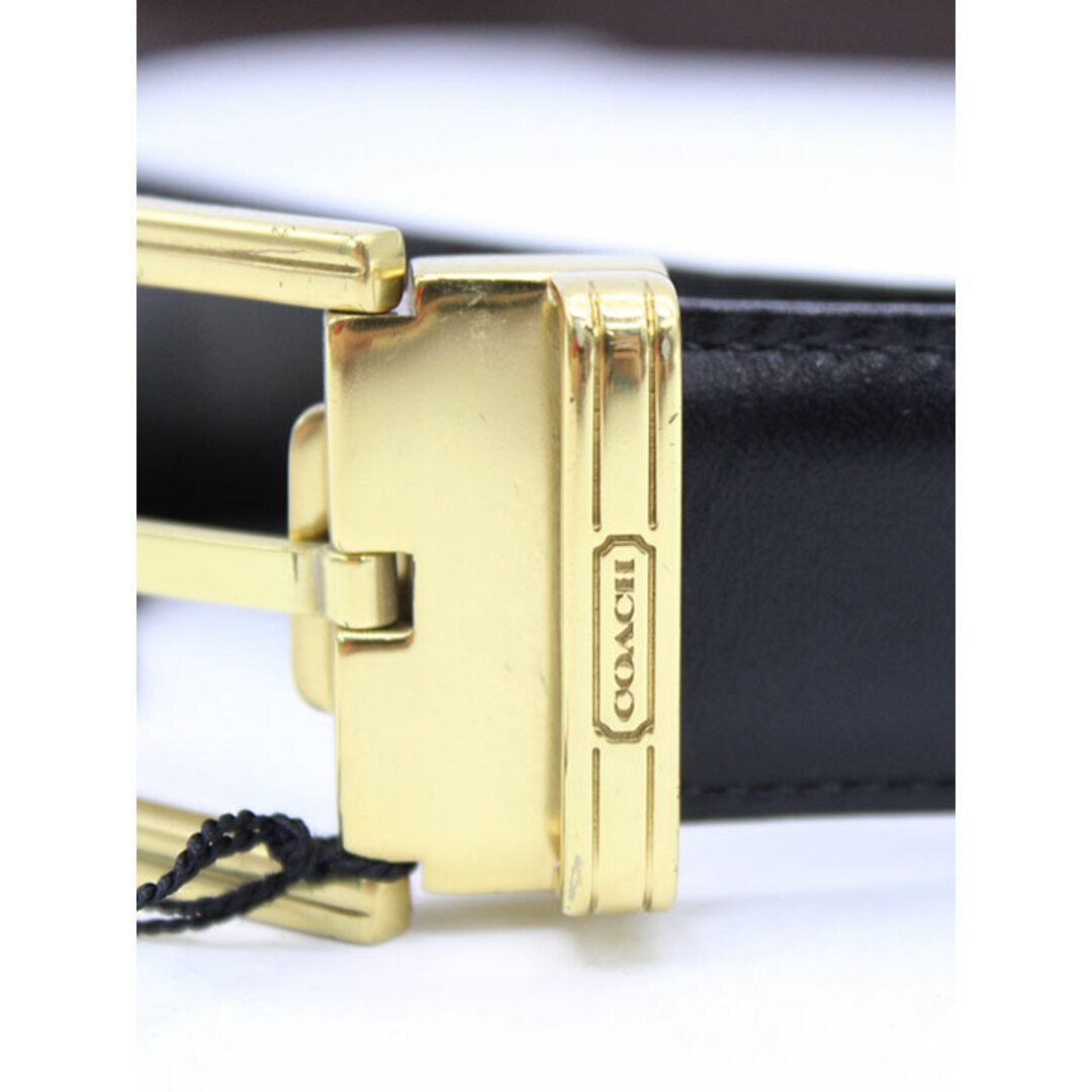 COACH(コーチ)の【新入荷】◇COACH/コーチ◇リバーシブルレザーベルト/小物 ブラック×ブラウン/黒×茶 メンズ【中古】春夏秋冬 601132 メンズのファッション小物(ベルト)の商品写真