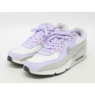 ナイキ(NIKE)の【値下げ】♪NIKE/ナイキ♪エアマックス90/スニーカー/CD6864-123/シンプル/カジュアル/オシャレ/シューズ/靴 パープル×ホワイト/紫×白 レディース 25 【中古】 春夏秋冬 135032(スニーカー)