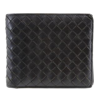 ボッテガヴェネタ(Bottega Veneta)の【BOTTEGAVENETA】ボッテガヴェネタ イントレチャート 193642-V4651 カーフ こげ茶 メンズ 二つ折り財布(折り財布)