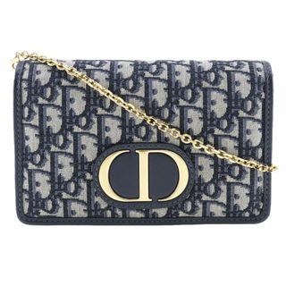 ディオール(Dior)の【Dior】クリスチャンディオール 2WAYウエストポーチ トロッター オブリーク キャンバス×レザー ネイビー レディース ショルダーバッグ(ショルダーバッグ)