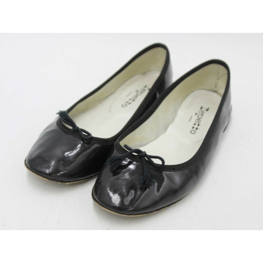 repetto(レペット)の♪Repetto/レペット♪エナメルフラットシューズパンプス/靴 ブラック/黒 レディース 38【中古】春夏秋冬 020132 レディースの靴/シューズ(その他)の商品写真