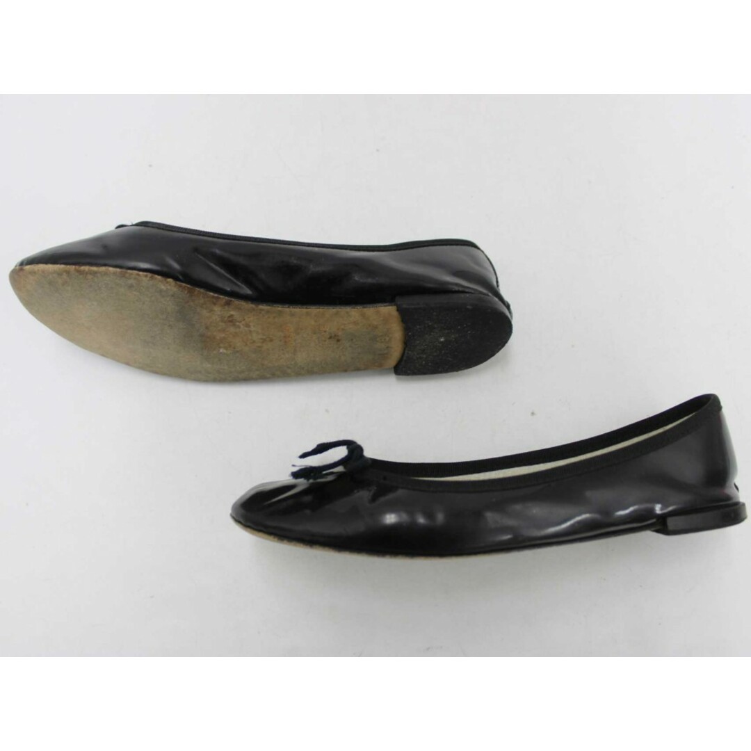 repetto(レペット)の♪Repetto/レペット♪エナメルフラットシューズパンプス/靴 ブラック/黒 レディース 38【中古】春夏秋冬 020132 レディースの靴/シューズ(その他)の商品写真