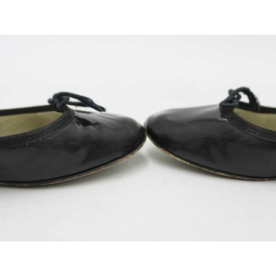 repetto(レペット)の♪Repetto/レペット♪エナメルフラットシューズパンプス/靴 ブラック/黒 レディース 38【中古】春夏秋冬 020132 レディースの靴/シューズ(その他)の商品写真