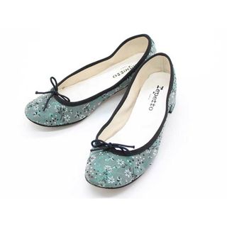 レペット(repetto)の【値下げ】◇Repetto/レペット◇Camile/刺しゅうパンプス/スタックヒール/シューズ/靴 ライトブルー/水色 レディース 37【中古】春夏秋冬 024032(その他)