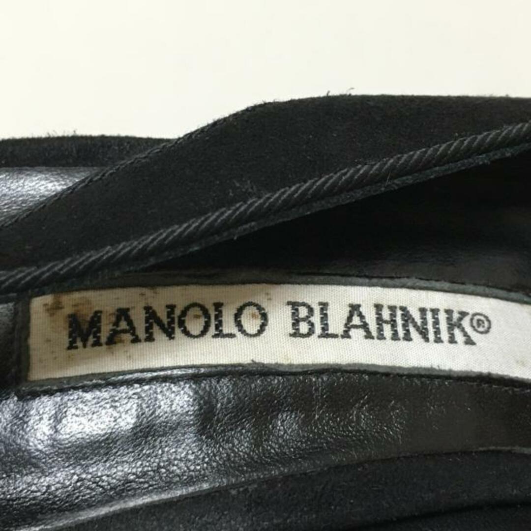 MANOLO BLAHNIK(マノロブラニク)のマノロブラニク サンダル 36 1/2 - 黒 レディースの靴/シューズ(サンダル)の商品写真