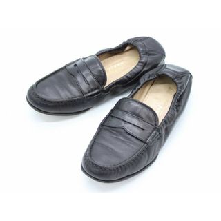 ◇Salvatore Ferragamo/サルヴァトーレフェラガモ◇ローファーバレエシューズ/フラットシューズ/パンプス/靴 ブラック/黒 レディース 5 1/2D【中古】春夏秋冬 400132