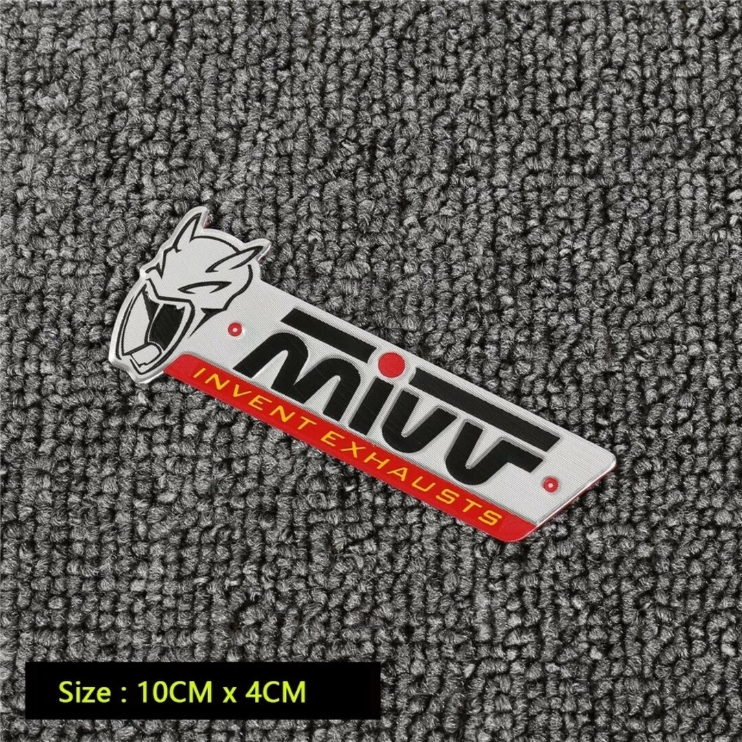 MIVV ミヴ マフラー耐熱アルミステッカー 自動車/バイクのバイク(ステッカー)の商品写真