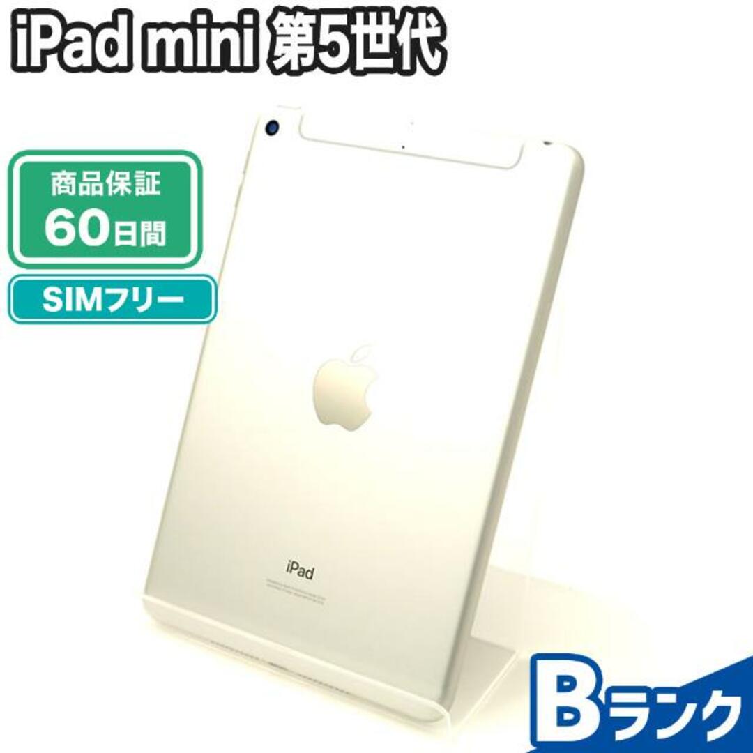 SIMロック解除済み iPad mini 第5世代 64GB Wi-Fi+Cellular Bランク 本体【ReYuuストア】 シルバー9425古物営業許可