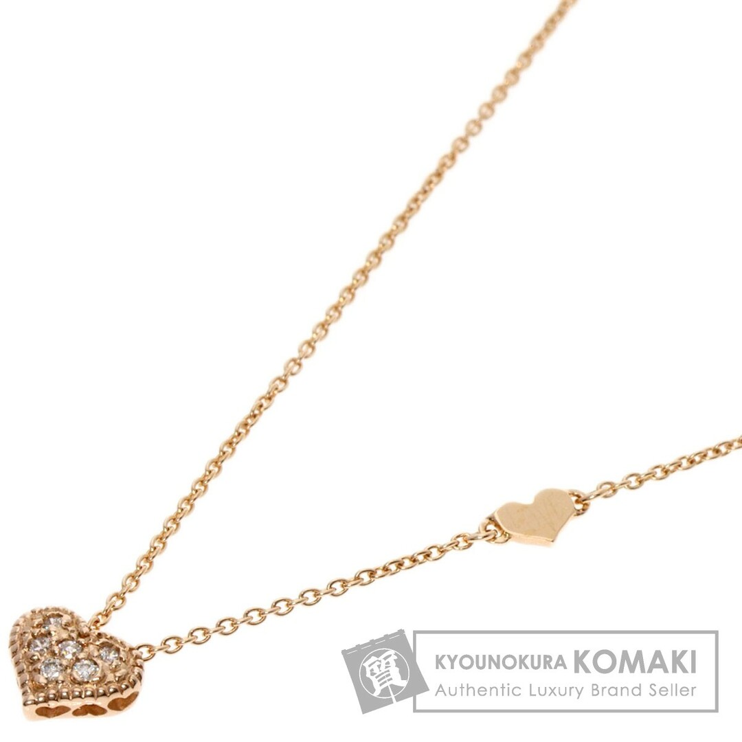 50902048ブランドSTAR JEWELRY ハート ダイヤモンド 2008限定 ネックレス K18PG レディース