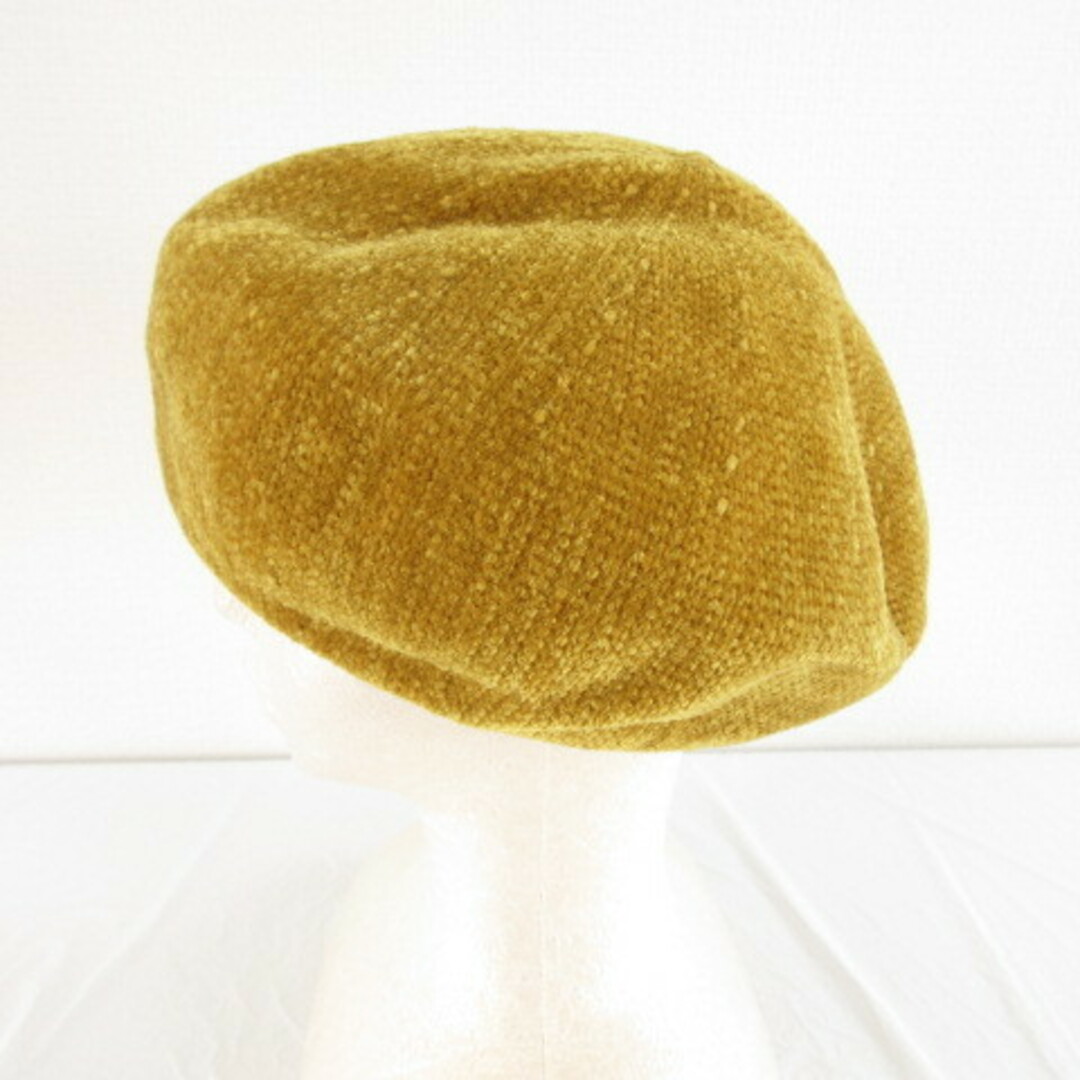 AVIREX(アヴィレックス)のアヴィレックス AVIREX モールヤーンベレー帽 帽子 からし色 黄 57 レディースの帽子(ハンチング/ベレー帽)の商品写真