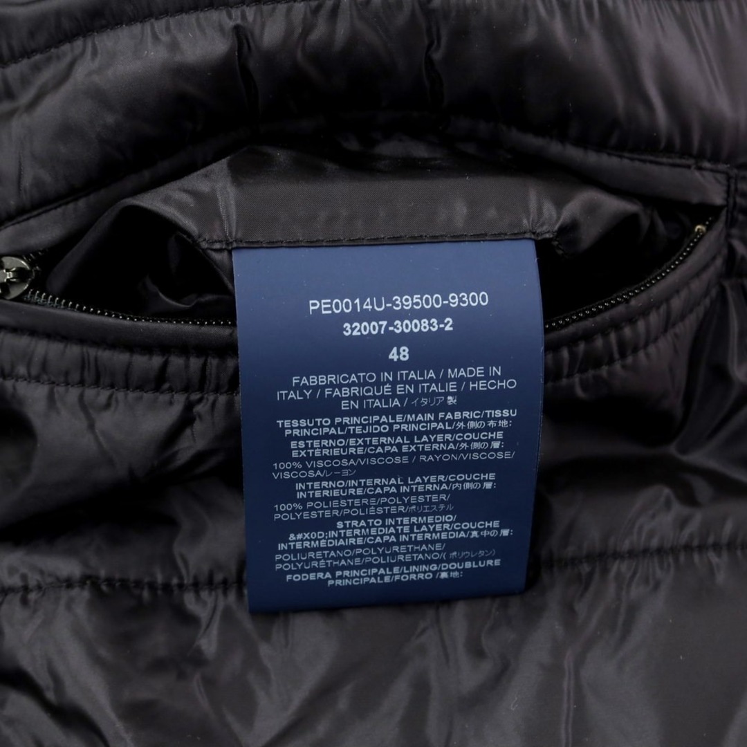 HERNO(ヘルノ)の【中古】ヘルノ Herno ボンディング 中綿 ダブルブレストコート ブラック【サイズ48】【メンズ】 メンズのジャケット/アウター(その他)の商品写真