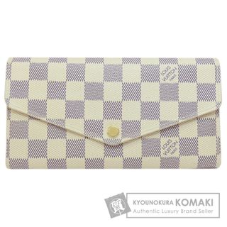 ルイヴィトン(LOUIS VUITTON)のLOUIS VUITTON N63208 ポルトフォイユ・サラ ダミエ アズール 長財布（小銭入れあり） ダミエキャンバス レディース(財布)