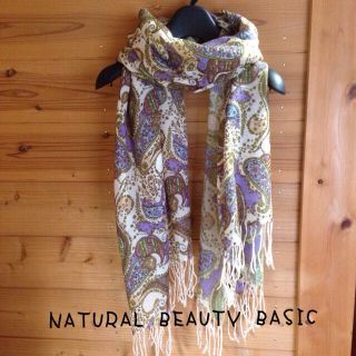 ナチュラルビューティーベーシック(NATURAL BEAUTY BASIC)のペイズリー柄ストール(ストール/パシュミナ)