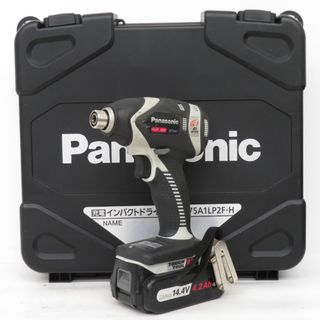 パナソニック(Panasonic)のPanasonic (パナソニック) 14.4V 4.2Ah 充電インパクトドライバ グレー ケース・充電器・バッテリ2個セット EZ75A1LS2F-H 中古(工具)