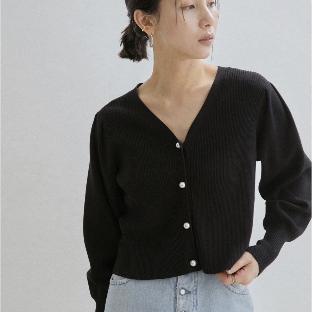 SALON adam et rope' - SALON アダムエロペ パール カーディガン SALON adam et rope' - SALON アダムエロペ パール カーディガン