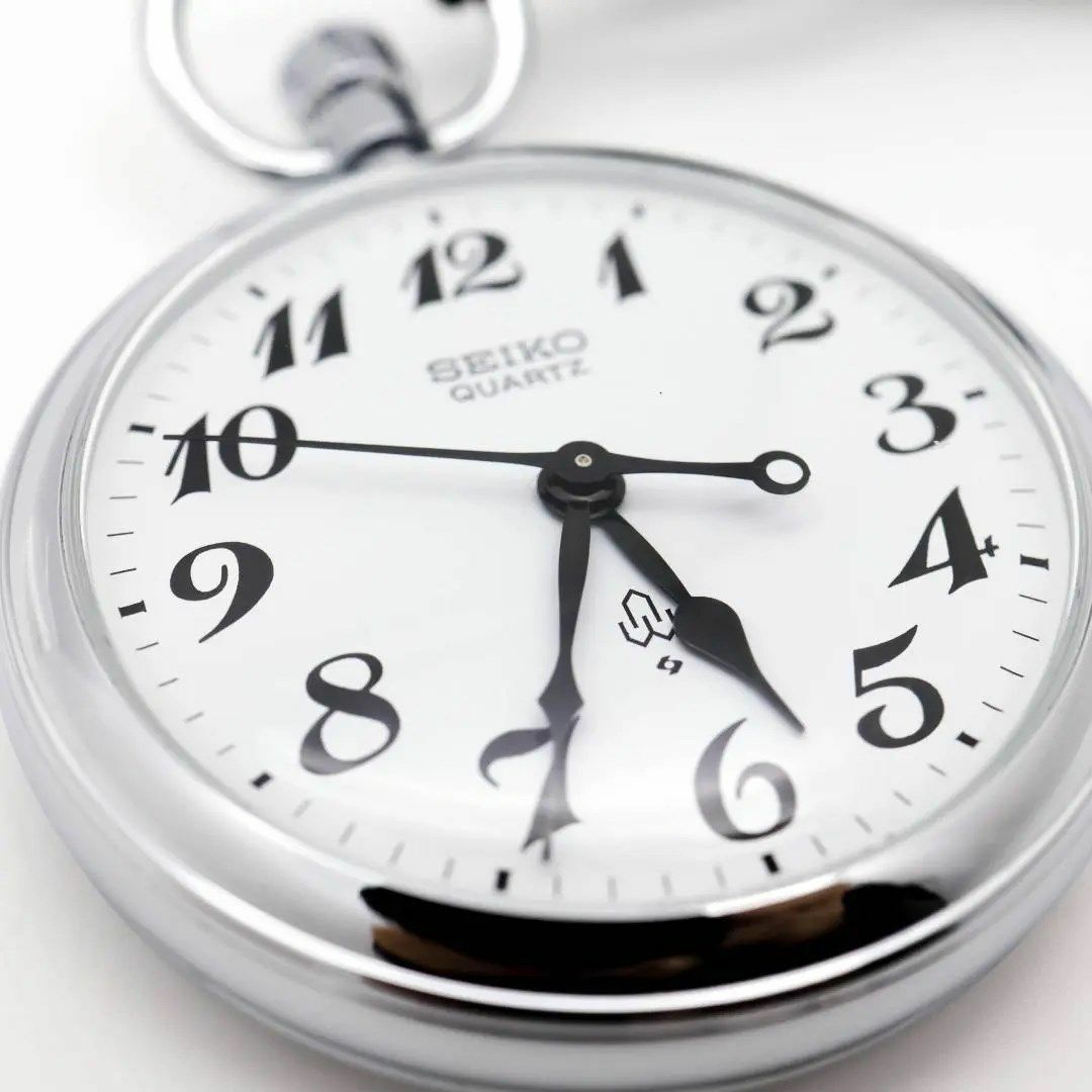 SEIKO(セイコー)の《美品》SEIKO 懐中時計 シルバー クォーツ 昭和59年 希少 r メンズの時計(その他)の商品写真