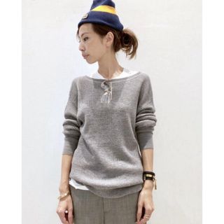 アパルトモンドゥーズィエムクラス(L'Appartement DEUXIEME CLASSE)のアパルトモン Thermal Inner Knit グレー(ニット/セーター)