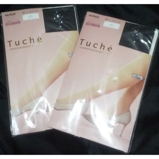 ●新品●グンゼ Tuche●星 ワンポイント柄 ストッキング●ブラック＊2点●(タイツ/ストッキング)