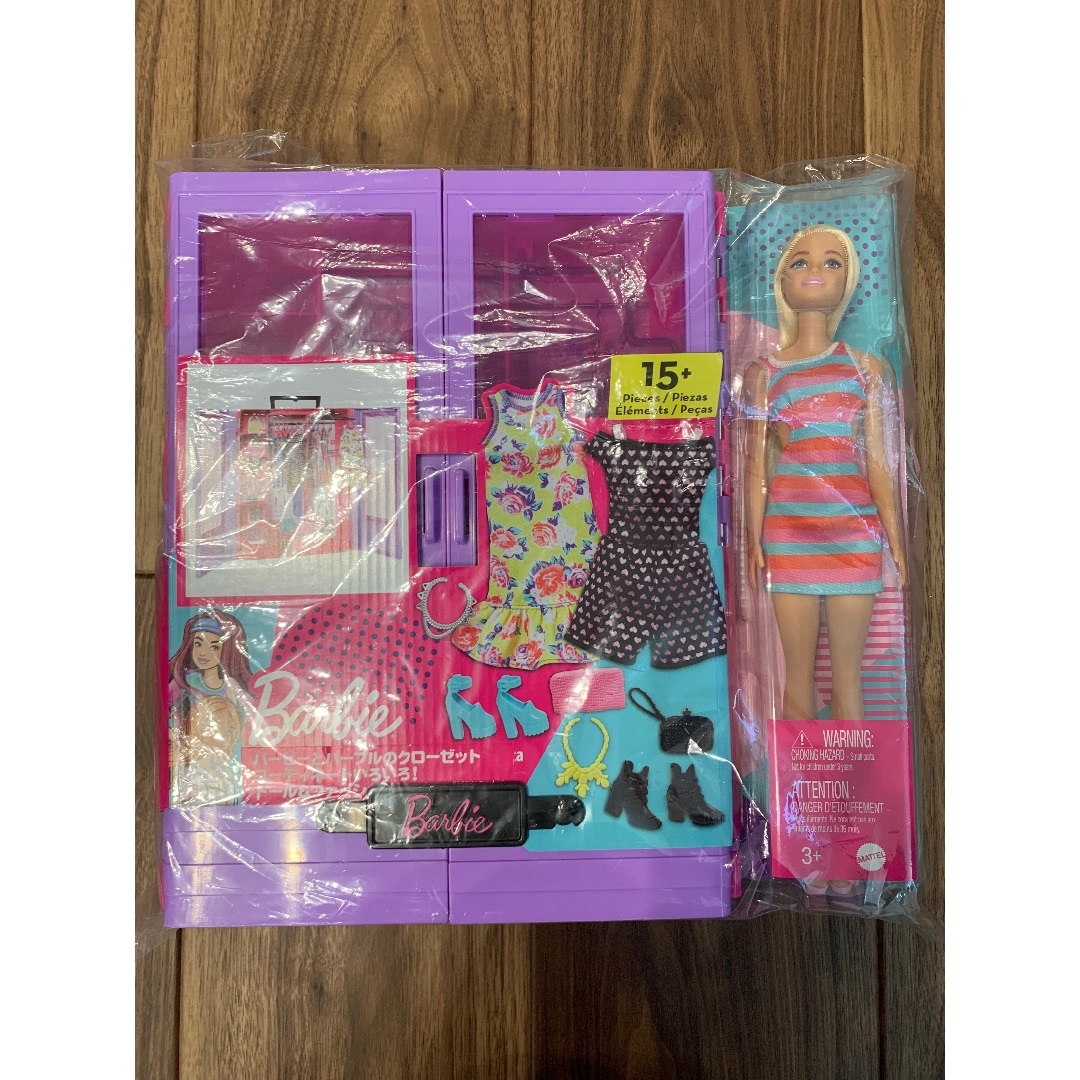 Barbie - マテル バービーとパープルのクローゼット コーディネートいろいろ！ドール＆ファッ