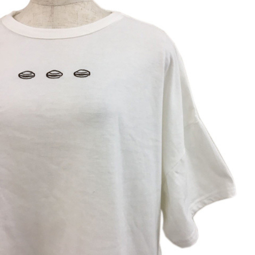 CIAOPANIC TYPY(チャオパニックティピー)のチャオパニック ティピー Tシャツ カットソー 五分袖 MEDIUM 白 青 レディースのトップス(その他)の商品写真