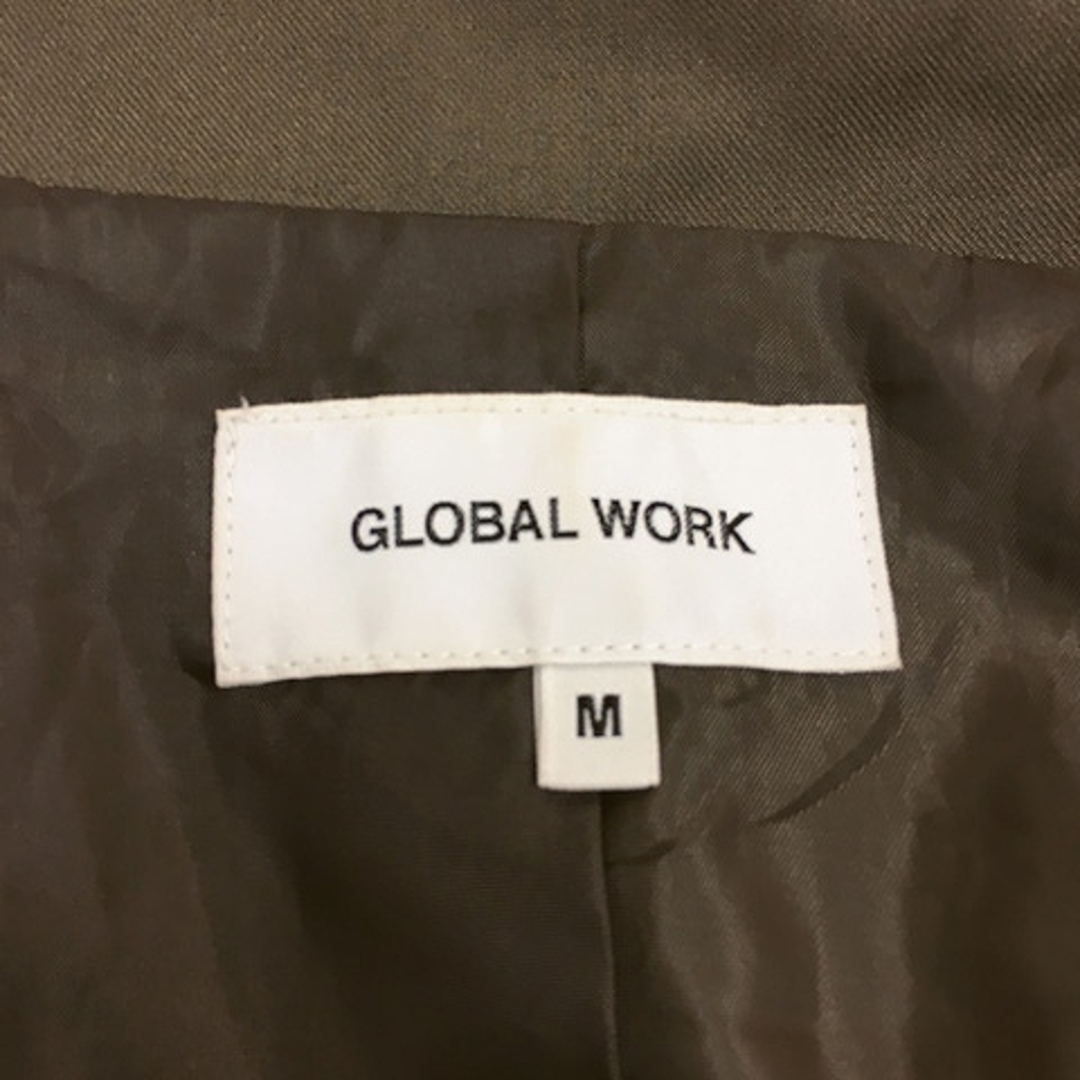 GLOBAL WORK(グローバルワーク)のグローバルワーク コート トレンチ スプリング ロング ベルト 長袖 M 緑 レディースのジャケット/アウター(トレンチコート)の商品写真