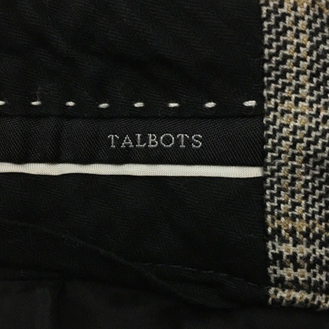 TALBOTS(タルボット)のタルボット パンツ ワイド ロング チェック ウール 4p グレー ベージュ レディースのパンツ(その他)の商品写真