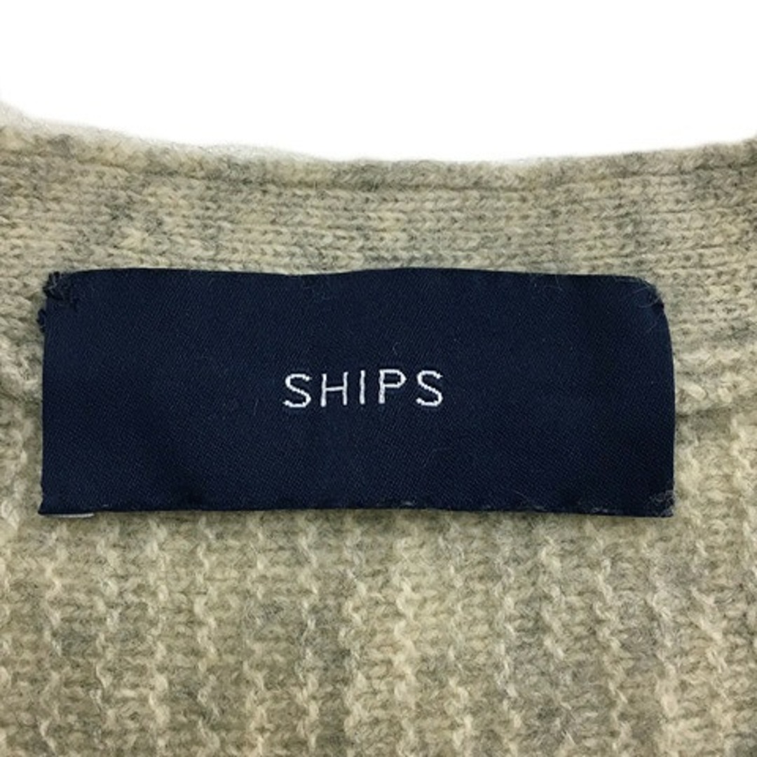 SHIPS(シップス)のシップス セーター ニット プルオーバー 無地 メランジ ウール 長袖 グレー レディースのトップス(ニット/セーター)の商品写真