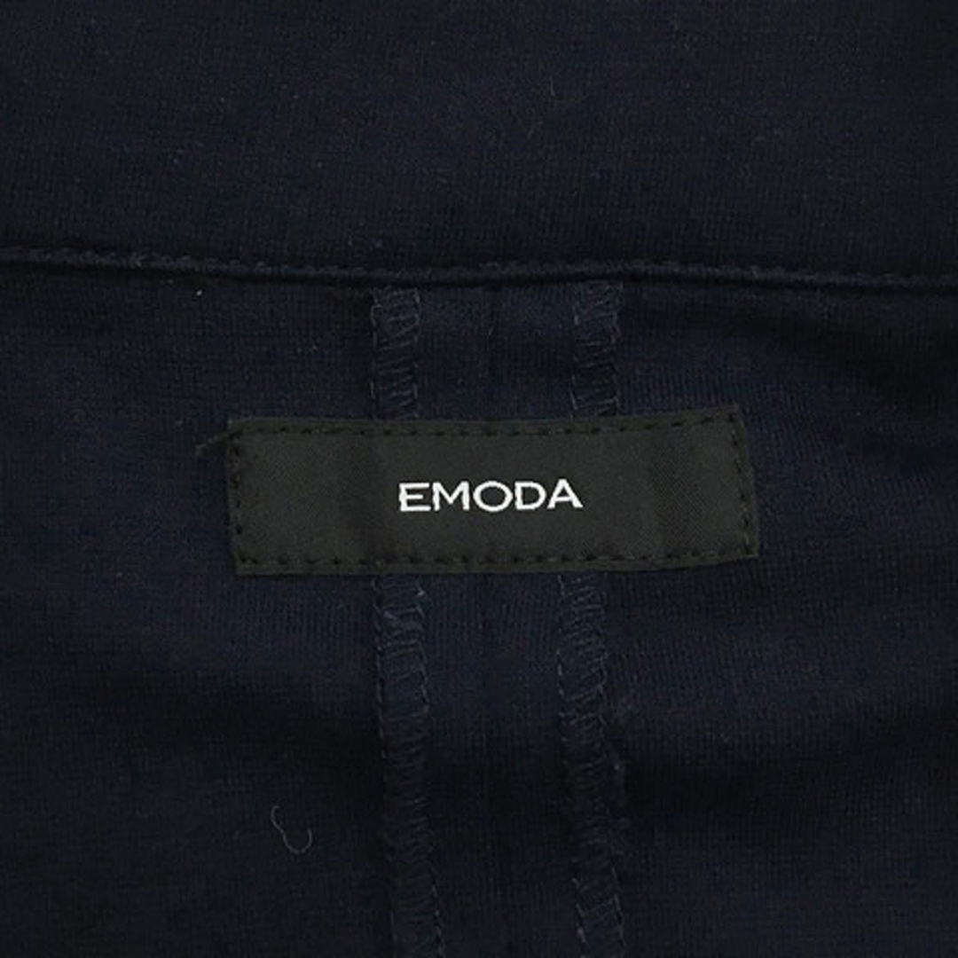 EMODA(エモダ)のエモダ EMODA コート チェスター スプリング ロング 無地 長袖 M 紺 レディースのジャケット/アウター(スプリングコート)の商品写真
