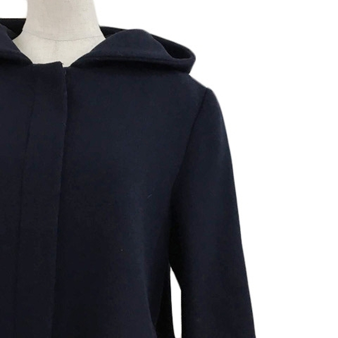 DRESKIP(ドレスキップ)のドレスキップ コート ミドル ジップアップ フード付き メルトン 長袖 L 紺 レディースのジャケット/アウター(その他)の商品写真