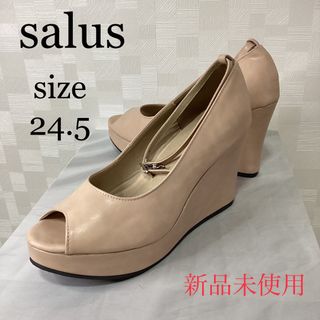 サルース(salus)の新品未使用　サルース　オープントゥウエッジパンプス(ハイヒール/パンプス)