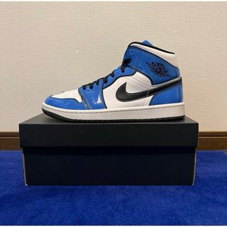 ジョーダン(Jordan Brand（NIKE）)のNikeAirJordan1 MidSE Signal Blue シグナルブ(スニーカー)