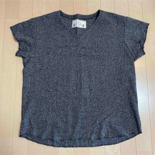 ネペンテス(NEPENTHES)の3D SOFT textureウール混カットソー ブラック　L(Tシャツ/カットソー(半袖/袖なし))