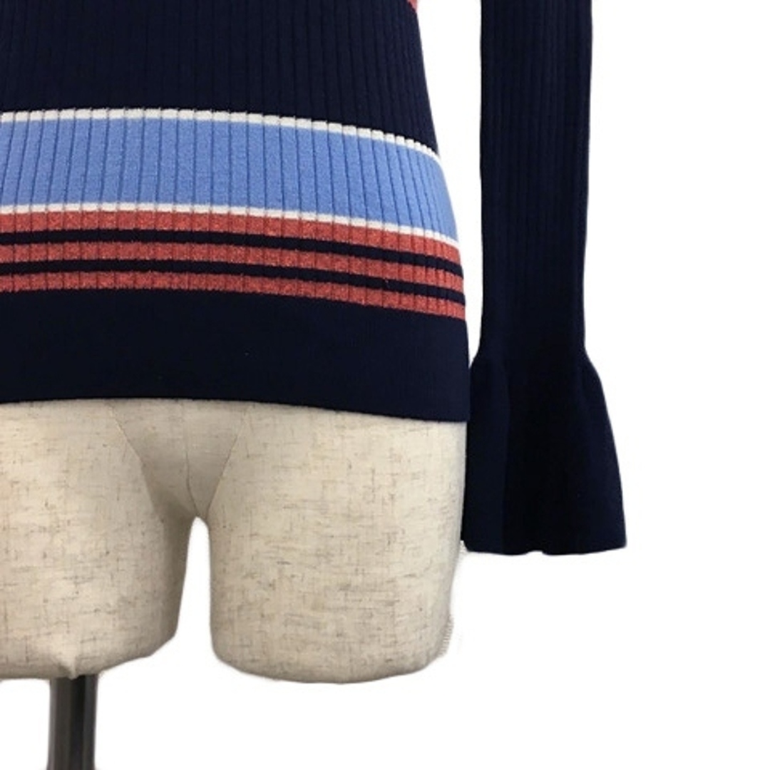 GRACE CONTINENTAL(グレースコンチネンタル)のグレースコンチネンタル セーター ニット プルオーバー 長袖 36 紺 水色 レディースのトップス(ニット/セーター)の商品写真