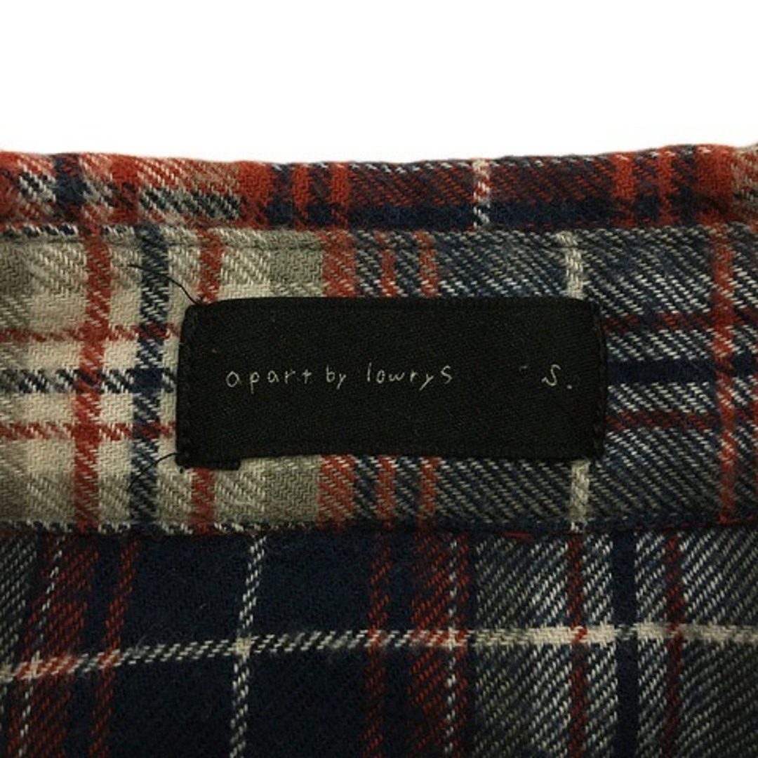 apart by lowrys(アパートバイローリーズ)のアパートバイローリーズ シャツ スタンダード チェック 長袖 S 紺 赤 レディースのトップス(シャツ/ブラウス(長袖/七分))の商品写真