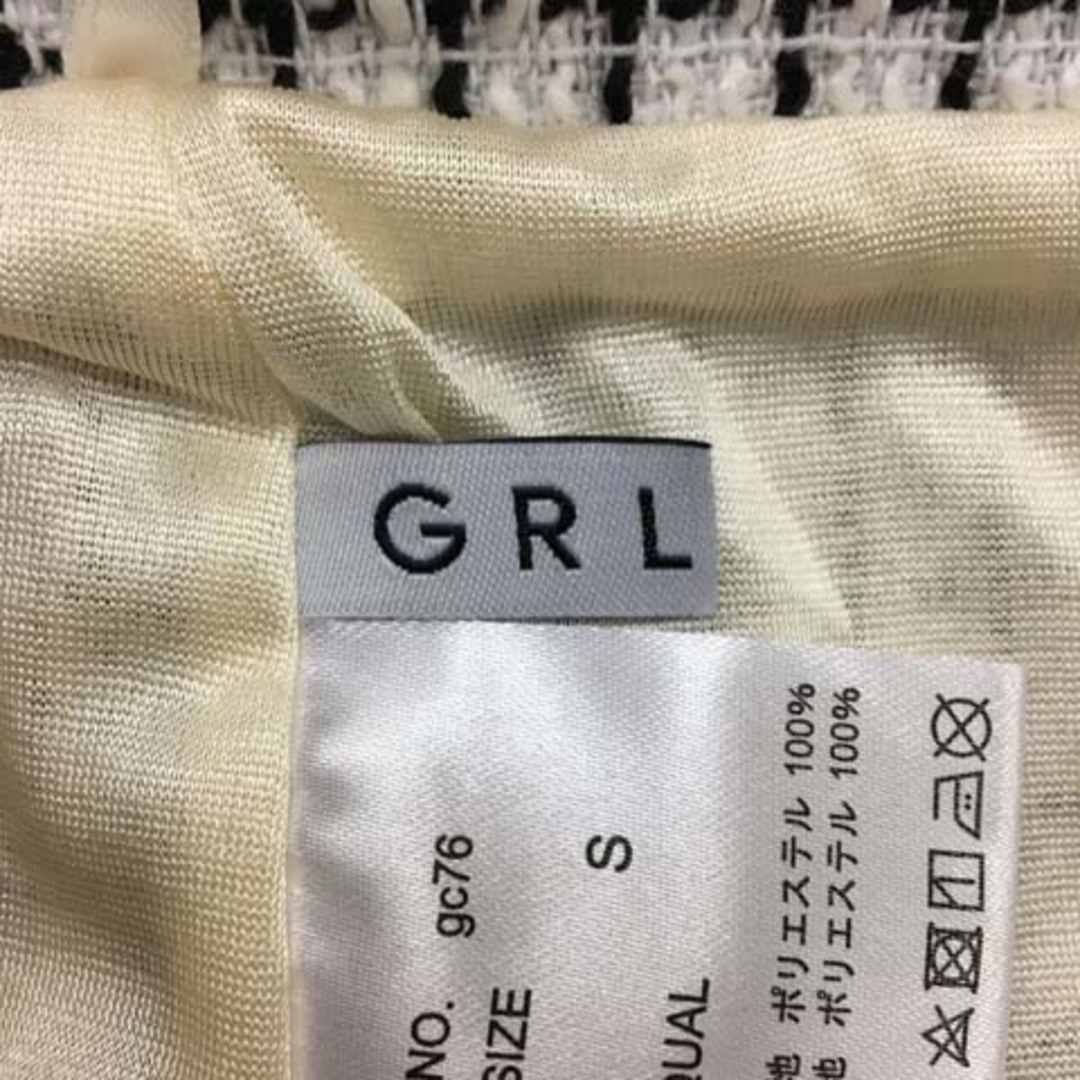 GRL(グレイル)のグレイル スカート マーメイド ロング チェック ツイード S 白 黒 レディースのスカート(ロングスカート)の商品写真