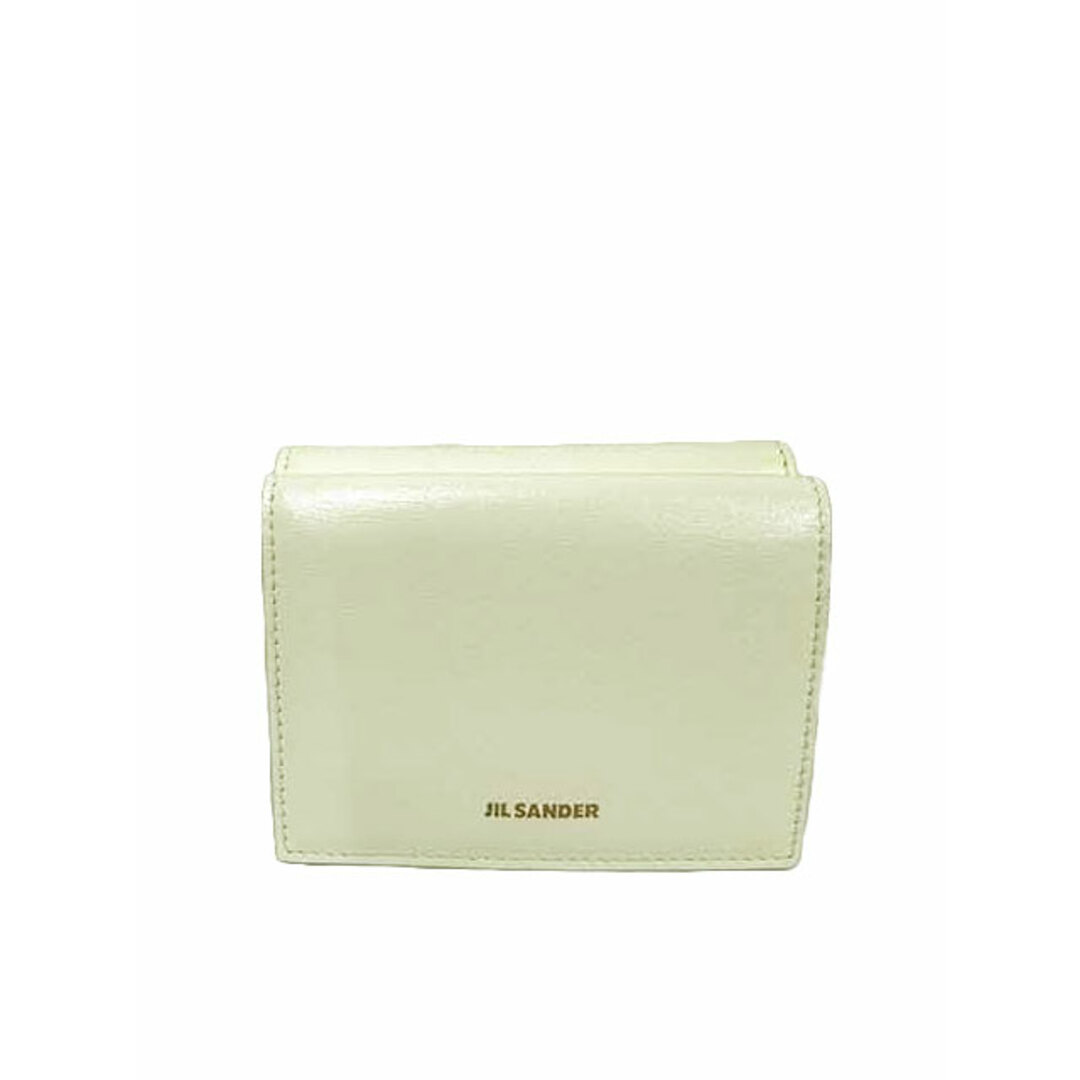 財布【難あり】JIL SANDER ジルサンダー 小物 財布 三つ折り レディース 07U10011 P4840 TINY WALLET オフホワイト 変色あり