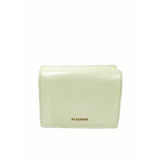 ジルサンダー(Jil Sander)の【中古】【難あり】JIL SANDER ジルサンダー 小物 財布 三つ折り レディース 07U10011 P4840 TINY WALLET オフホワイト 変色あり(財布)