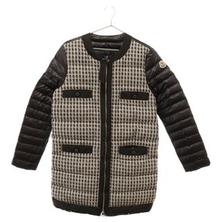 モンクレール(MONCLER)のMONCLER モンクレール 23SS MAIX GIUBBOOTTO Long Down Jacket マキシ ジュボット ロングダウンジャケット ホワイト/ブラック レディース(ダウンジャケット)