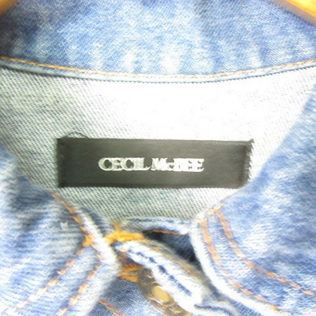 CECIL McBEE(セシルマクビー)のセシルマクビー CECIL McBEE デニム ジャケット Ｇジャン Ｍ レディースのジャケット/アウター(その他)の商品写真