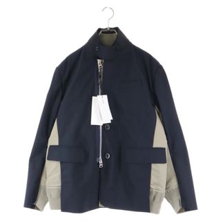 サカイ(sacai)のSacai サカイ 23AW Suiting x Nylon Twill Jacket スーツ ナイロンツイルジャケット ネイビー 23-03116M(フライトジャケット)