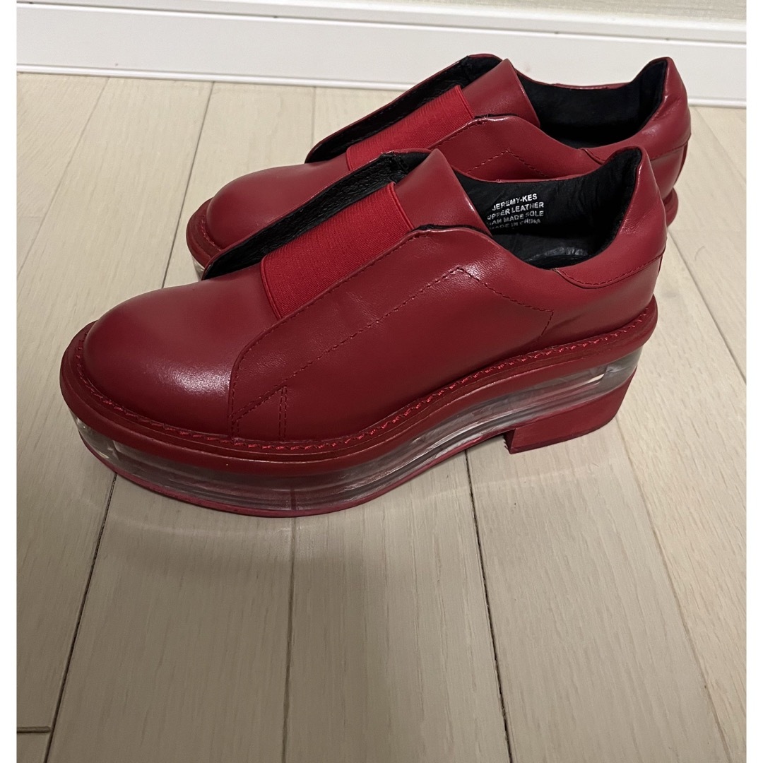 JEFFREY CAMPBELL(ジェフリーキャンベル)の美品赤厚底シューズsize35,22.5㎝ レディースの靴/シューズ(その他)の商品写真