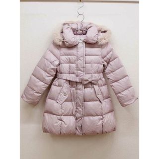 【冬物 新入荷!】▼組曲/KUMIKYOKU▼130cm ダウンコート ピンク【中古】子供服 キッズ kids 女の子 冬 721132(ジャケット/上着)