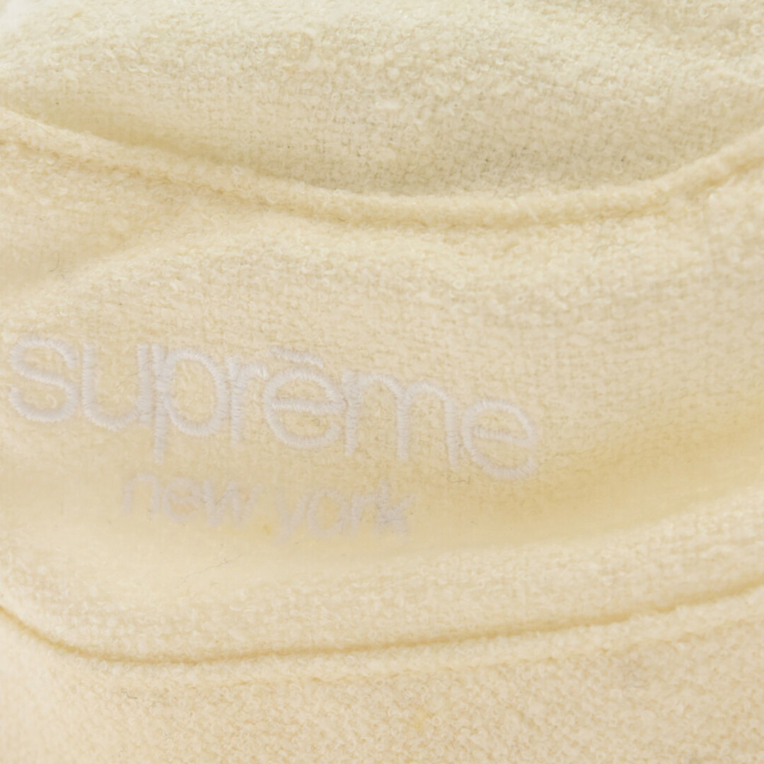 Supreme(シュプリーム)のSUPREME シュプリーム ×Loro Piana 21SS Classic Logo Terry Crusher Hat xロロピアーナ パイル バケットハット 帽子 ホワイト メンズの帽子(ハット)の商品写真