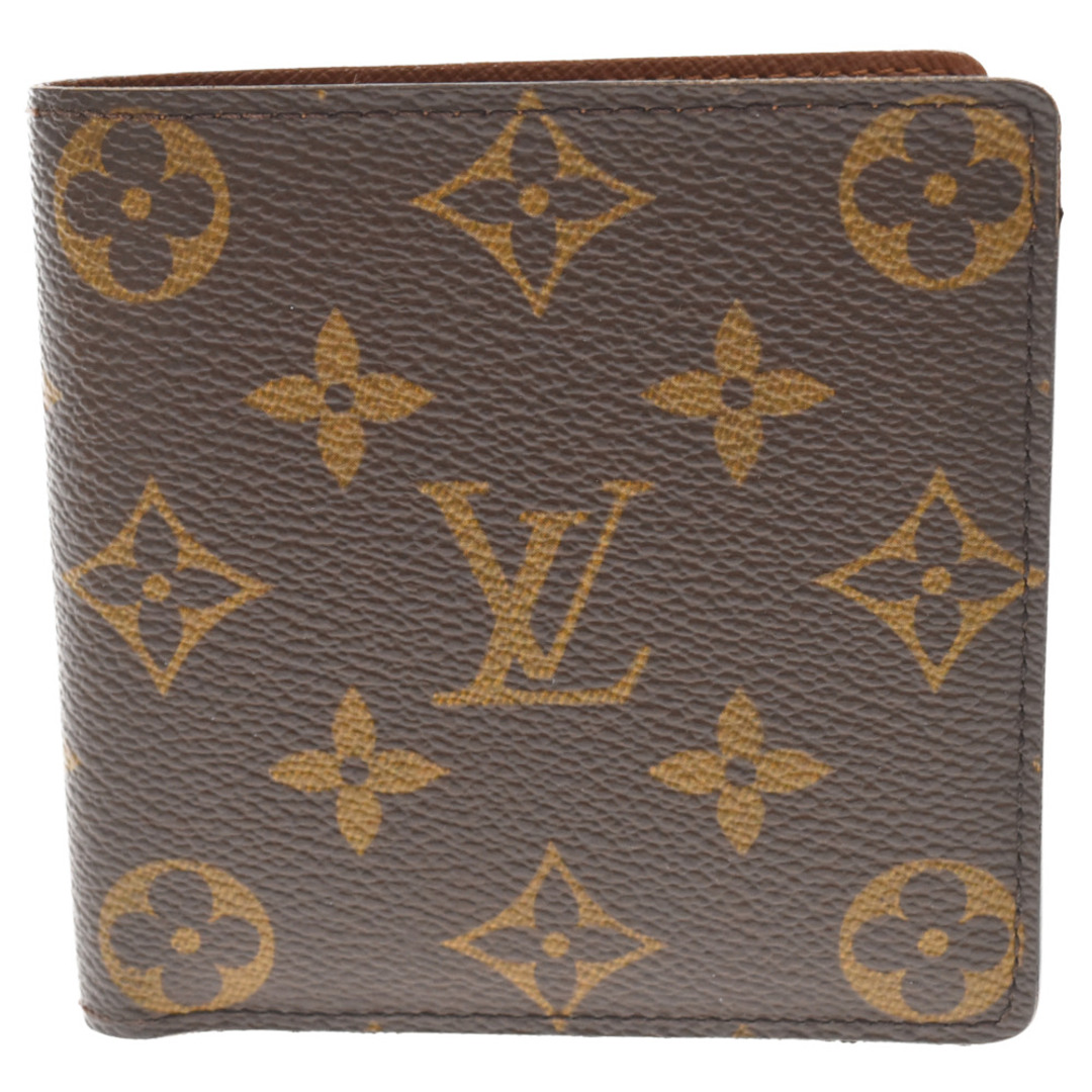 LOUIS VUITTON ルイヴィトン ポルト ビエ・カルト クレディ モネ モノグラム総柄レザー二つ折り財布 M61665 ブラウン103センチ横幅