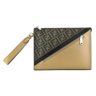 FENDI - 新品 フェンディ FENDI クラッチバッグ ダイアゴナル マルチカラー