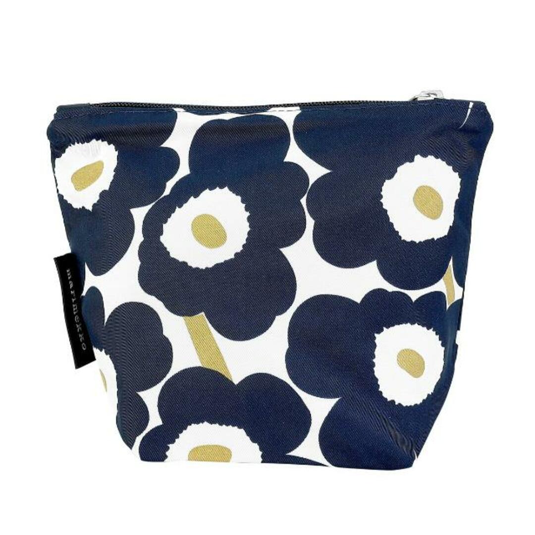 新品 マリメッコ Marimekko ポーチ ウニッコ KAIT MINI UNIKOT ダークブルー/オフホワイト