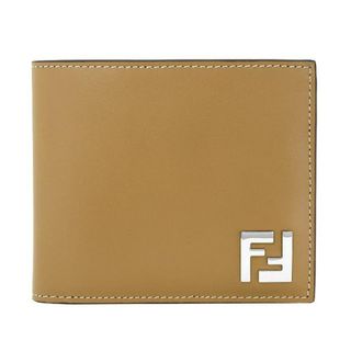 FENDI - 新品 フェンディ FENDI 2つ折り財布 FF スクエアード サンド