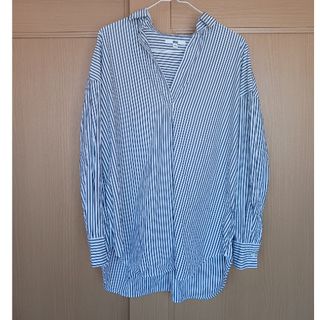 ユニクロ(UNIQLO)のユニクロ　ストライプシャツ　Ｌサイズ(シャツ/ブラウス(長袖/七分))