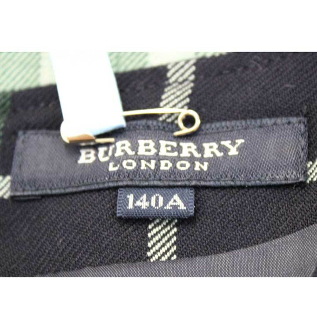 BURBERRY(バーバリー)の【秋物新入荷!】▼バーバリー/BURBERRY▼140cm ワンピース 緑×ネイビー×白 フォーマル お稽古 通塾 お受験 冠婚葬祭【中古】子供服 キッズ kids ジュニア 女の子 秋冬 421132 キッズ/ベビー/マタニティのキッズ服女の子用(90cm~)(ワンピース)の商品写真