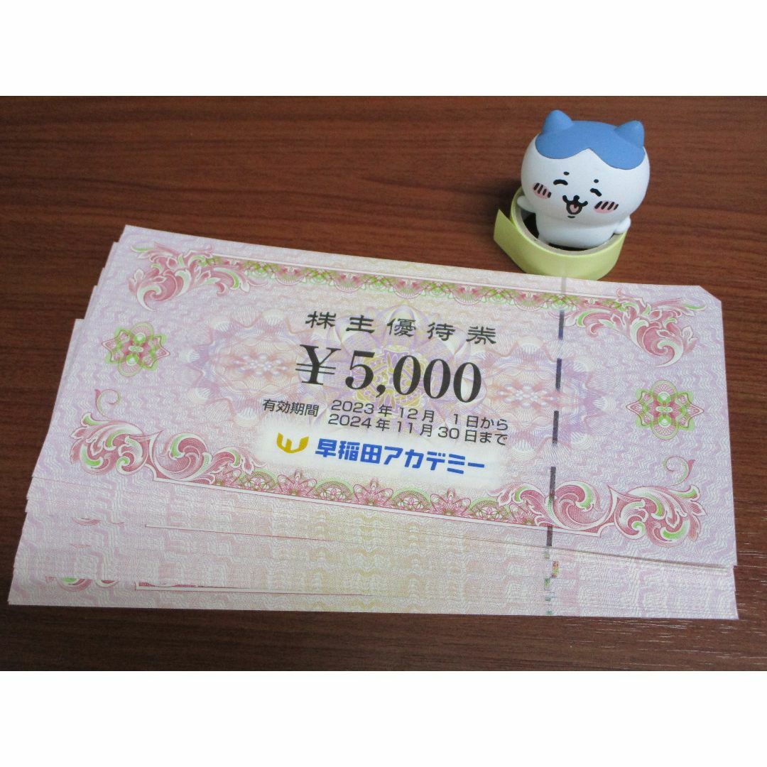 激安商品 10万円分☆早稲田アカデミー 株主優待券 (5000円×20枚